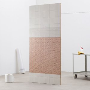 Tape by Mutina Mesh Black pattern on the black base