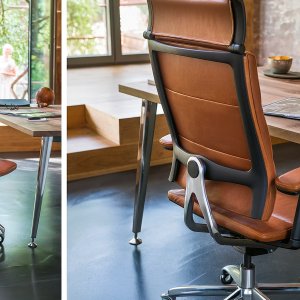 Open Up up-103 high backrest with headrest by Sedus