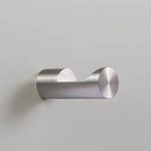 Opus toilet roll holder in satin stainless steel
