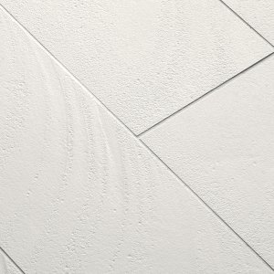 Continuous Otto floor in Acqua across an entrance hall