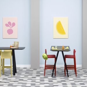 Outdoor Arki-Table with powder coating for exterior use