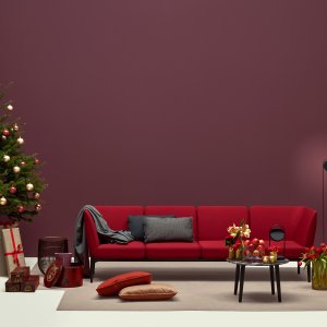 Four seater Social sofa in a corporate reception, 2370 mm long
