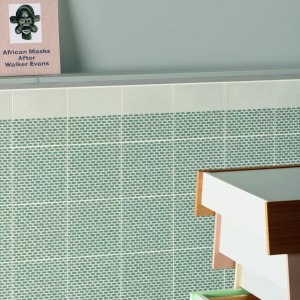 Tape by Mutina Cobble Brown pattern in glazed stoneware