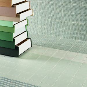 Tape by Mutina Grainy Brown pattern in glazed stoneware