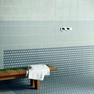 Tape by Mutina Zigzag Brown pattern in glazed stoneware