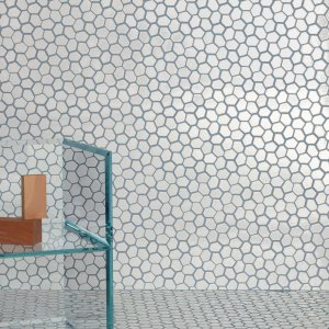 Floor in Botanica matt mosaic by Mutina