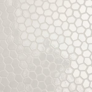 Botanica mosaic net sheet during installation