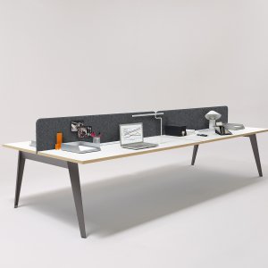 Martex Pigreco bench in melamine Rovere Sabbia