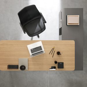 Mario Mazzer design lines on the Pigreco desk system