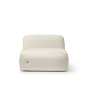 One Hundred composition with ottomans in the centre of a company lounge