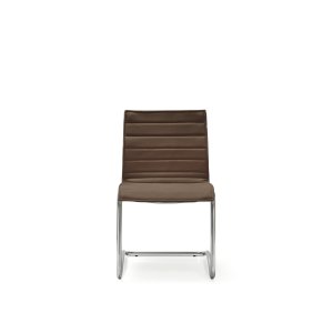 Polished aluminium handle on the back of the backrest of The Season