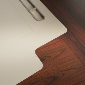 Pen holder inserted into the desk top