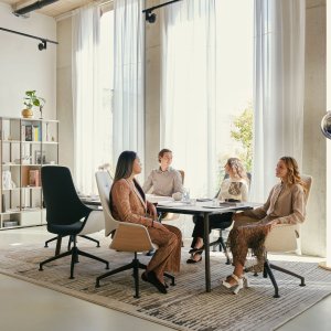 Meeting room chair se:mission by Sedus with a mid backrest