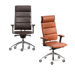 Executive office chair Sedus Open Up seen from three quarters in a director's office