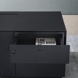 Modesty panel fitted to the Siena executive desk