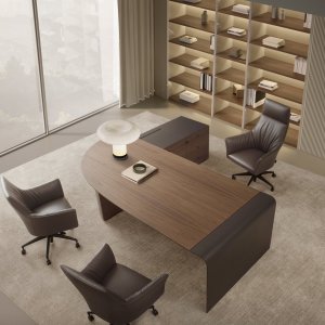 Executive office with the Siena desk and its return cabinet