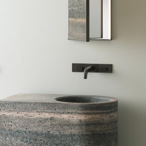 Sixty mixer by CEA Design in polished stainless steel