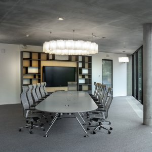 Nomos desk sharing composition in different lengths and depths