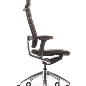 Polished die-cast aluminium base of the Sedus Open Up chair