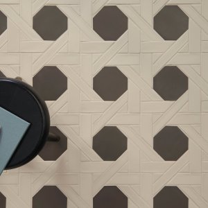 Meeting room with a Weaving floor by Mutina
