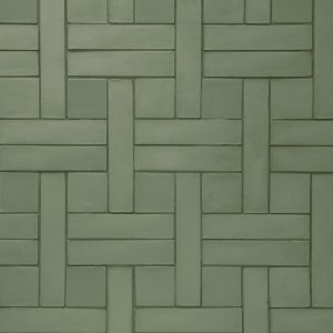 Outdoor floor in Weaving in the Green tone