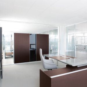 Office partition walls www.60 by Archiutti with double glazing