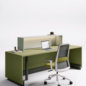 Steel intermediate leg supporting the Z1 worktop