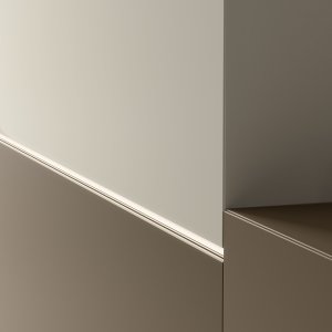 Z1 modular reception counter in an asymmetric layout