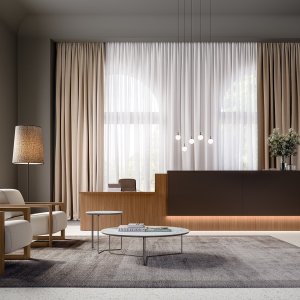 Lowered accessible module in line with the Z2 by Quadrifoglio reception counter