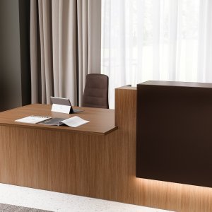 Quadrifoglio Z2 counter with scratch-resistant melamine worktop