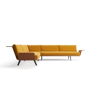Zinta Lounge by Arper with padding on seat and backrest