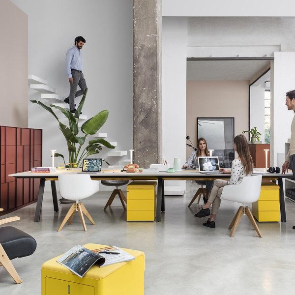 Dieffebi steel storage units in a UK office fit-out