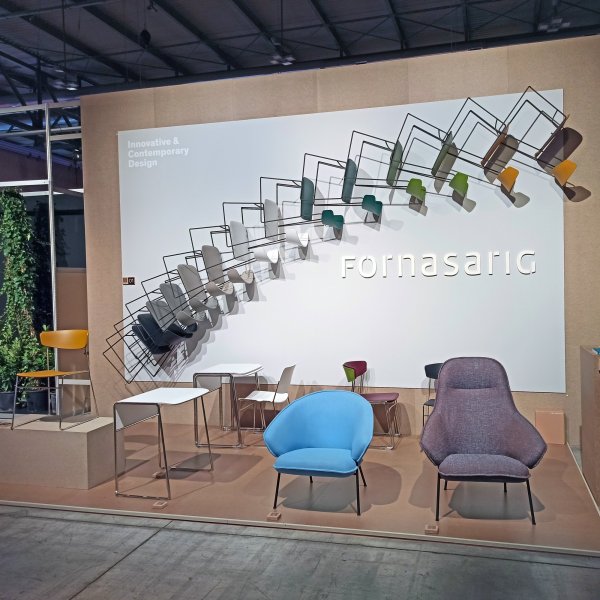 Fornasarig chairs and tables for hotels meeting rooms and lounges